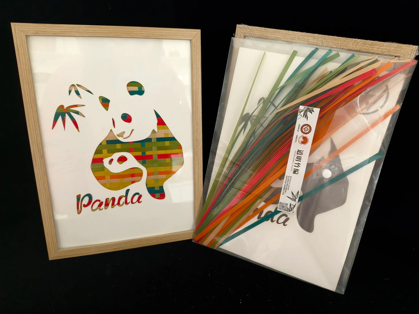 Weave a Panda Pal: The Bamboo Picture Frame Kit - Silkpathcraftsmen Company