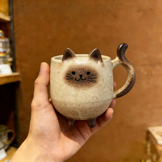 First Touch of Clay" Taster Kit: Craft Your Own Mindful Cat Mug - Silkpathcraftsmen Company