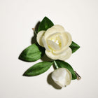 Artisan 'Ronghua' Kit: Craft a Velvet Jasmine Brooch of Purity & Grace