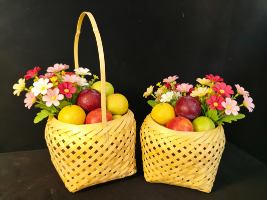 The Classic Organizer: The Natural Bamboo Storage Basket Kit
