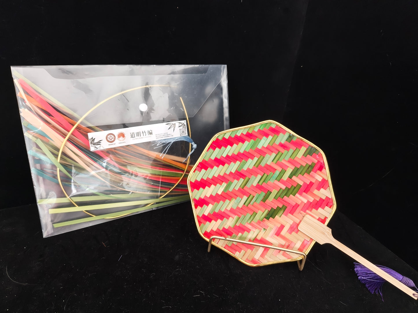 Weave a Classic Breeze: The Elegant Bamboo Fan Kit