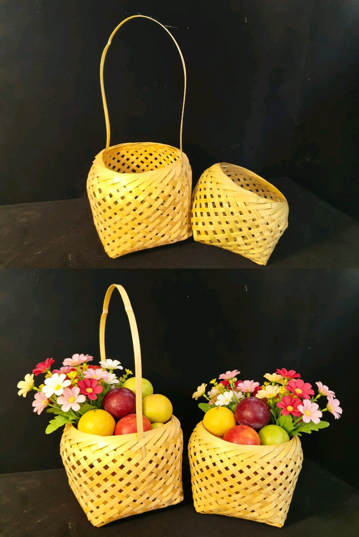 The Classic Organizer: The Natural Bamboo Storage Basket Kit