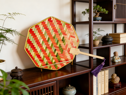 Weave a Classic Breeze: The Elegant Bamboo Fan Kit