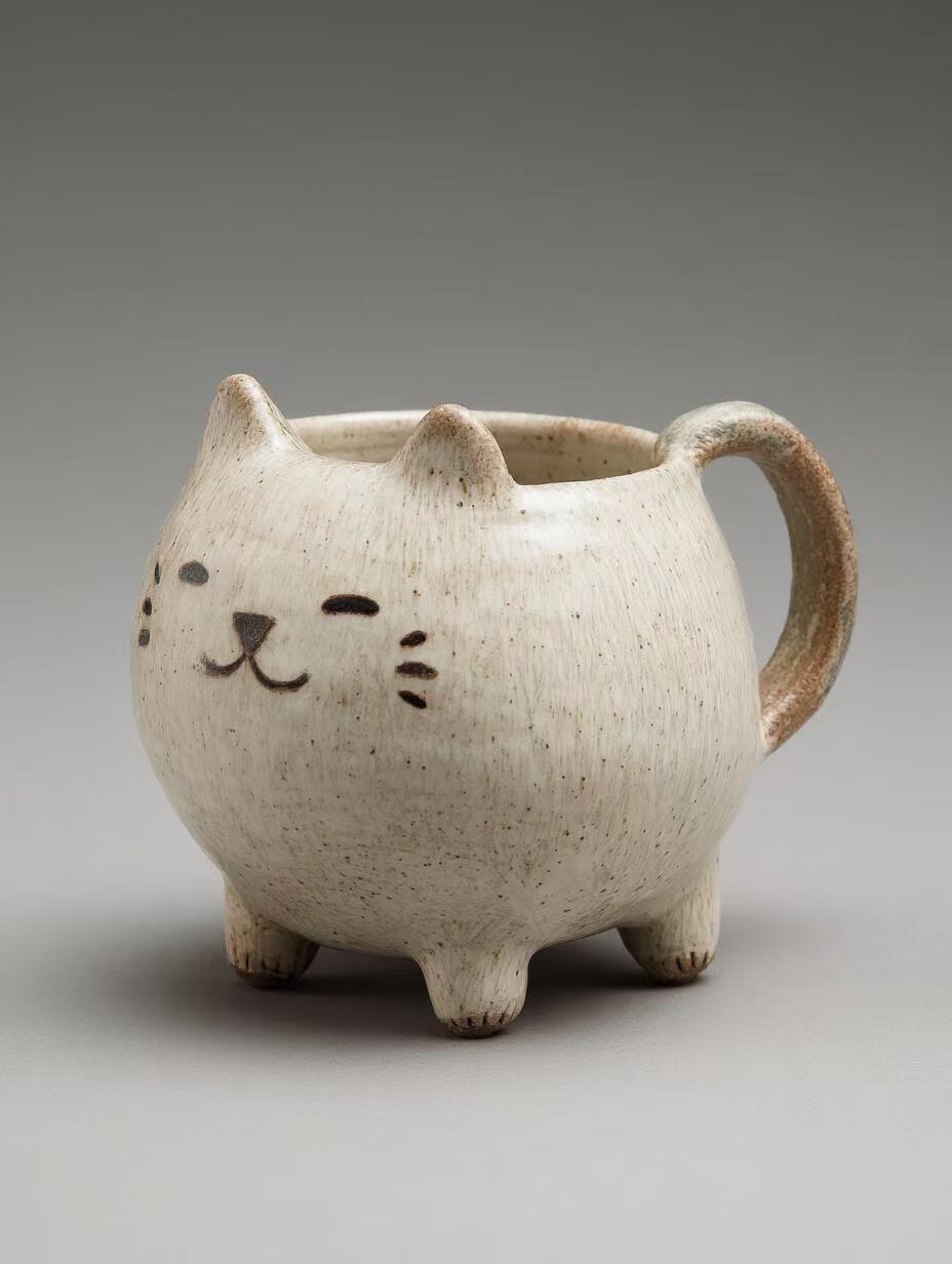 First Touch of Clay" Taster Kit: Craft Your Own Mindful Cat Mug