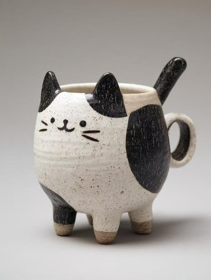 First Touch of Clay" Taster Kit: Craft Your Own Mindful Cat Mug