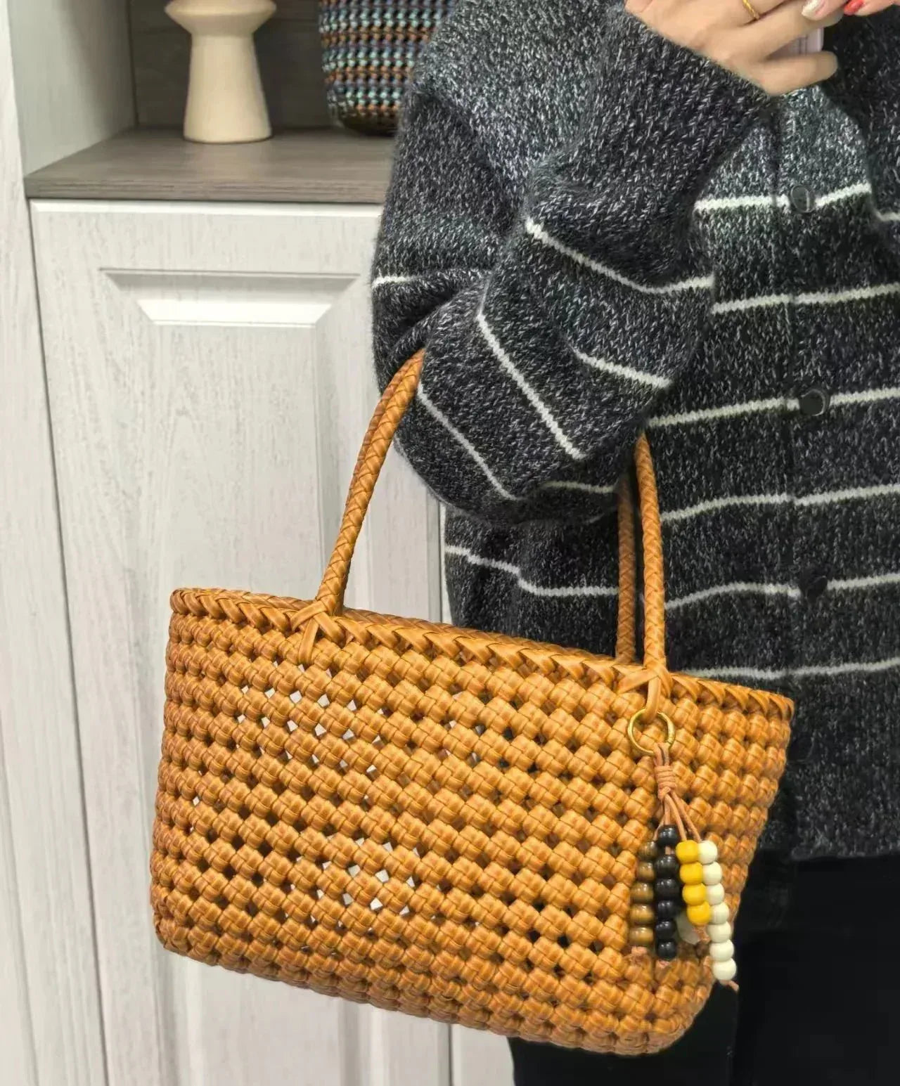 Caramel Rattan Basket - Rattan Weaving Beginner Course - Silkpathcraftsmen Company