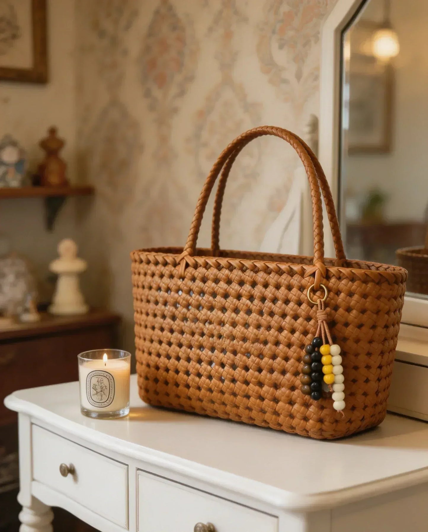 Caramel Rattan Basket - Rattan Weaving Beginner Course - Silkpathcraftsmen Company