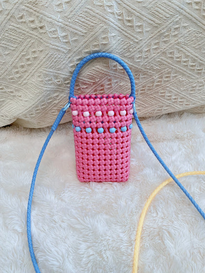  Rainbow Mini Woven Pouch - Rattan Weaving Experience Course
