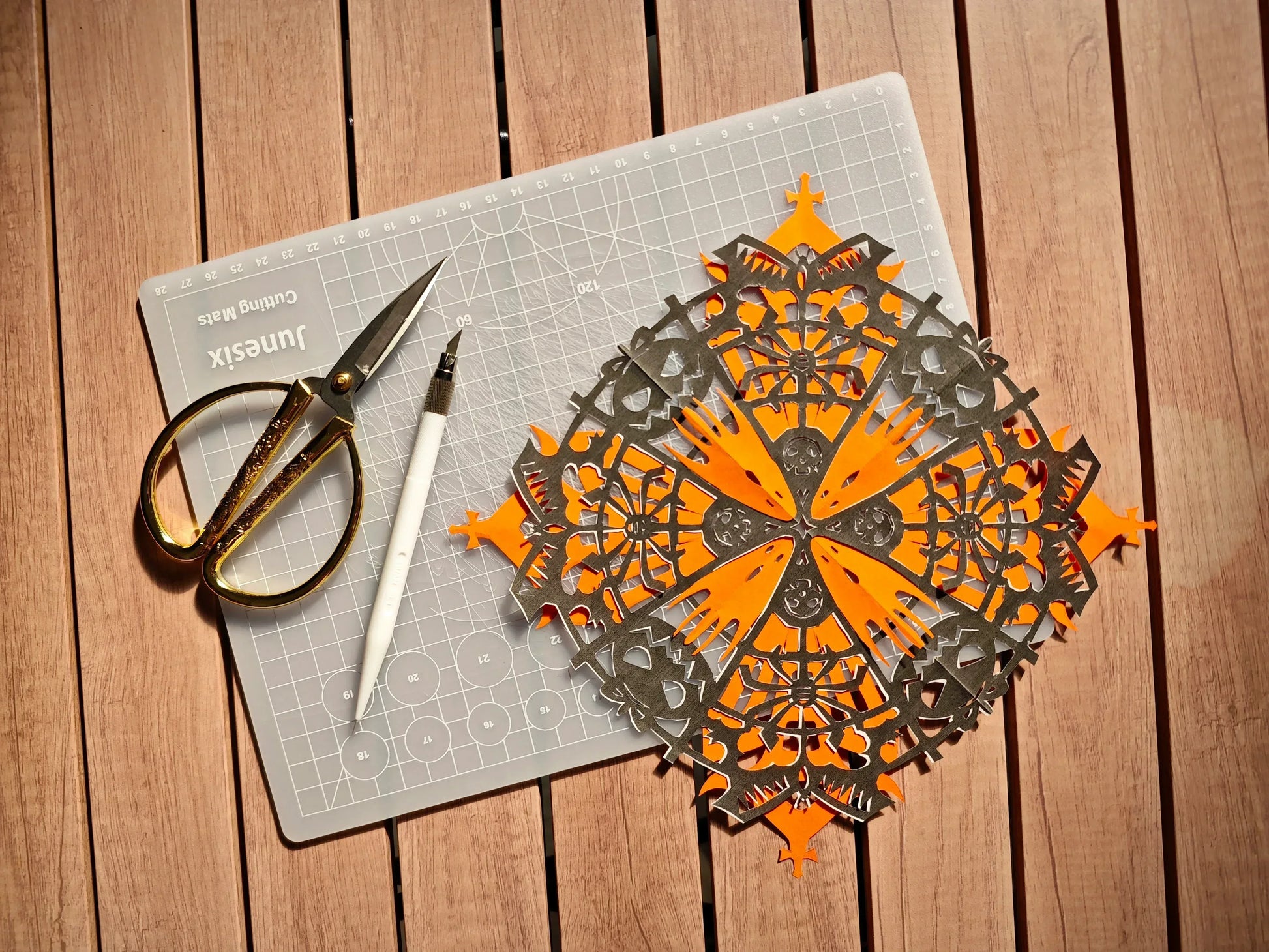 Paper Art Course 5 | Halloween Scene | Craft Spooky Joy & Luck - Silkpathcraftsmen Company