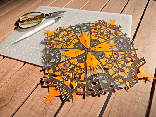 Paper Art Course 5 | Halloween Scene | Craft Spooky Joy & Luck - Silkpathcraftsmen Company