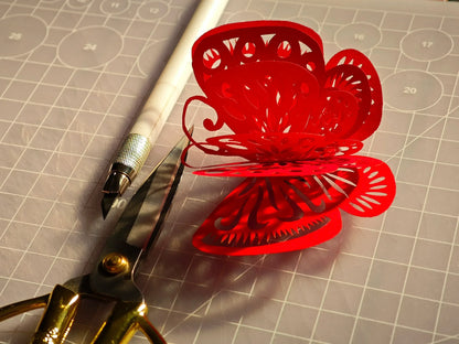 Paper Art Course 6 | Butterfly Brooch | Craft Wearable Luck & Beauty - Silkpathcraftsmen Company
