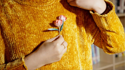 Artisan 'Ronghua' Kit: Craft a Velvet Tulip of Perfect Elegance - Silkpathcraftsmen Company